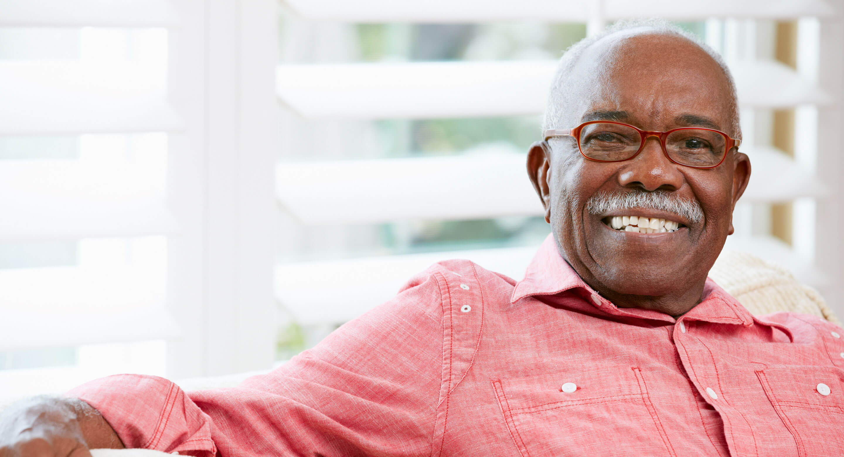 Senior man smiling